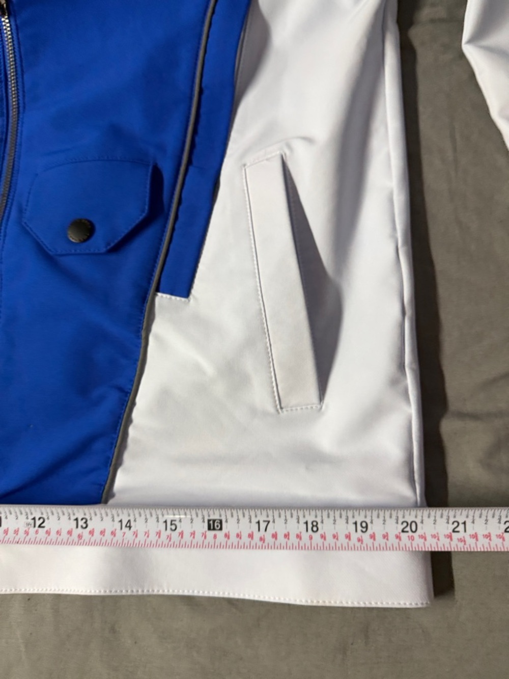 Blue & White Men's Racing Jacket - Picture 6 of 9
